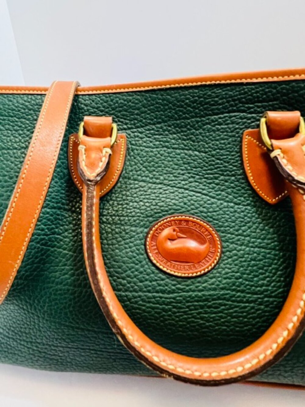 Dooney & Bourke All-Weather Leather Briefcase Messenger Bag Vintage 1980s EUC - Picture 5 of 14